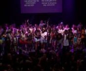 Here all the campers and volunteers from 2011 gather at the end of the Girls Rock! DC Camper Showcase at the 9:30 Club in Washington, DC to sing the camp theme song.
