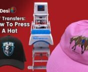 Elevate your hat customization in 4 easy steps using our Direct to Film (DTF) transfers. Perfect for DIY enthusiasts and professionals alike, this guide will walk you through the process of adding vibrant, high-quality designs to a hat. Here are the steps to achieve flawless transfers every time:nnTime: 10 seconds / 5 secondsnTemperature: 300 degrees FahrenheitnPressure: 7 / Firm PressurennPlace garment on heat press and direct to film transfer onto garment with image (right reading) facing up.n