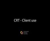 Client instructions for using the CRT (Cash Redemption Terminal)