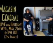 WEDNESDAYS @ 1— Live Music for Lunch. This week we present Magasin Général: Québec Folk Music and Compositions — Folk music from Québec (influenced by Irish, Scottish, American, and French popular music, Military marches sometimes...) nnLive from Saint Quay Perros (Britanny, France)!nnFor reservations:nhttps://www.eventbrite.com/e/magasin-general-quebec-folk-music-and-compositions-tickets-148047709685nnWe are honored to welcome accomplished musicians Sylvie Briday and Steve Normandin. nn