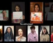 Members of Young SVP in the South East wereconcerned at the level of stress and anxiety among their peers during the Covid-19 restrictions. They were so aware of the the impact on mental health that they put together this video entitled “You are Not Alone”nnIt is intended to offer support for those students who are feelingdown, worried or anxious and encourage them to talk about their anxieties and that help is on hand for them. Please share.nnLyrics and Music: Song from Dear Evan Hanson