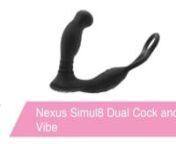 https://www.pinkcherry.com/collections/shop-by-brand-nexus/products/nexus-simul8-dual-cock-and-ball-vibe(PinkCherry US)nnhttps://www.pinkcherry.ca/collections/shop-by-brand-nexus/products/nexus-simul8-dual-cock-and-ball-vibe(PinkCherry Canada)nnIf you&#39;re lucky enough to have experienced one of Nexus&#39;s genius toy - a pin-point precise prostate massager, perhaps - then you&#39;ll know that when it comes to butt play, Nexus has you (and your butt!) fully covered. Just in case you need a bit more pr