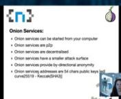@nopressure - No cON Name 2k20nnTor is an important tool for providing privacy and anonymity online. We provide privacy at the application level through the Tor Browser, and with .onion services, Tor allows users to hide their locations while offering various kinds of services. With .onion services you can provide any service on the Tor network while also preserving your anonymity as an operator. Because .onion services live on the Tor network, you do not need hosting or a public IP address to o