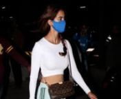 Disha Patani is seen with an extravagant bag as she heads back to the Bay with rumoured boyfriend Tiger Shroff &amp; his family. The &#39;Bharat&#39; actress recently accompanied Tiger, his mum Ayesha Shroff and sister Krishna Shroff to Dubai for an event. A few weeks ago, Disha Patani and Tiger Shroff set the internet on fire with their photos from their recent Maldives vacation. The two are one of the hottest couples in Bollywood in recent times and they are yet to officially confirm their relationshi