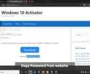 Activate Windows 10 for free using KMSPico Windows 10 Activator from WinProActivator