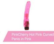 https://www.pinkcherry.ca/products/hot-pink-curved-penis-in-pink (PinkCherry USA)nhttps://www.pinkcherry.ca/products/hot-pink-curved-penis-in-pink (PinkCherry Canada)nnA delectable curvy vibe devoted to all sorts of pleasure endeavors, the Hot Pink Curved Penis offers stimulation seekers an ultra precise g-spot targeting tip, lots of filling thickness and blissfully powerful multi-speed vibration to play with.nnFeaturing exciting attention to detail through shaft and tip, the Hot Pink showcases