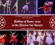 Alexander Academy of Performing Arts (Maui, HI) presents its annual dance showcase