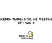 TJB - Tekenen tijdens online meetings - tip 1 from tjb 1