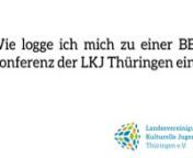 Ein kurzes Erklärvideo, wie Sie sich bei einer Big Blue Button-Videokonferenz der LKJ Thüringen einloggen.nnLKJ Thüringen e.V.nTeam AbilitynE-Mail: ability@lkj-thueringen.de