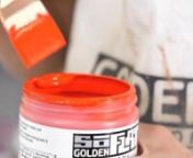 GOLDEN has developed a paint that helps artists create immersive fields of color without the distraction of texture and glare. The paint has a flowing consistency, offering exceptional coverage and a leveling capability as it dries. This unique combination of qualities can only be found in SoFlat Matte Acrylic Colors.