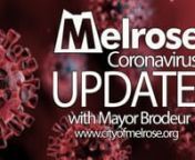 This is Mayor BrodeurnnToday’s Department of Public Health weekly COVID-19 statistics indicate Melrose continues to be in the red category. Our positivity rate is 5.72%, and our average number of positive cases per 100,000 is 53.2. I am happy to report that these number are below statewide averages. The Commonwealth continues to make available free testing to all at Stop the Spread sites across Massachusetts, including people without symptoms. Links to information about Stop the Spread sites a