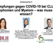 Im zweiten Online-Sonderseminar von LeukaNET, der Deutschen CML-Allianz und der DLH e.V. am 3.03.2021 sprach Prof. Dr. med. Marie von Lilienfeld-Toal über das Thema