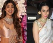 EVERGREEN BEAUTIES !!Shilpa Shetty Kundra OR Karisma Kapoor? Whose saree would you love to steal for your next traditional look? One cannot forget these charming divas from the early 2000s and 90s. They came, the conquered hearts and they have given us beauty and style goals time and again with the same. Aging like fine wine as they say, both Shilpa and Karisma are by far one of the fittest mommies in Bollywood. Today watch these stylish moments of the two actresses.