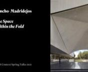 Madrid-based architects Sancho-Madridejos lectured on March 25, 2021 as part of MAS Context’s 2021 Spring Talks series.nnThe Space Within the FoldnnSince its founding in 1982, Madrid-based architecture office Sancho-Madridejos has developed vast research around the concept of space, such as tone, void, poles, and fold. This investigative process has materialized in a series of remarkable projects built throughout the years, such as the Chapel in Valleacerón, the community center in Alcobendas