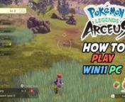 How to play Pokémon Legends Arceus on WIN11 PC (Yuzu Emulator)nThe bodies of frenzied Pokémon grow in size and shine brightly. Simply defeating these Pokémon in a Pokémon battle will not calm them. To quell them, you will have to hit them with balms made using these noble Pokémon’s favorite foods.nnThe all new Pokemon game is here and it&#39;s now playable in both Switch and in PC, MAC and LINUX! All you need is the full game in XCI format and Yuzu Emulator app. Watch this video tutorial and
