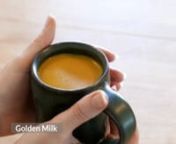 Golden milknnMore Information about Golden Milk you can find also here:nnhttps://jamu.de/en/golden-milknhttps://jamu.de/goldene-milch/ (in german)nnnn[Golden Milk](https://jamu.de/en/golden-milk)nnGolden MilknnOne of the most popular drinks in Ayurvedic cuisine is golden milk. In Ayurveda, a 5000-year-old traditional Indian medicine, golden milk is considered a healing drink.nnIt is prepared from hot milk and fresh turmeric, along with other ingredients such as ginger, honey and cinnamon.nnLearn