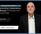 Codependency is a controversial topic. This term has evolved into a label thrown at anyone who may put others before themselves. Watch as we unpack how codependency and infidelity interact.nnFULL, FREE Article here:nhttps://www.affairrecovery.com/newsletter/founder/understanding-codependency-and-betrayalnn- Join the Recovery Library: https://www.affairrecovery.com/product/recovery-library nn- FREE Bootcamp for Surviving Infidelity: https://www.affairrecovery.com/surviving-infidelity/first-steps-
