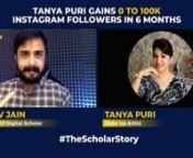 Tanya Gains 100K Instagram Followers In 6 Months _ Digital Scholar from tanya