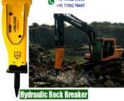 We are Supply of JISUNG, ATLASCO &amp; POWER Rock Breakers Suitable Excavator for L&amp;T- Komatsu, TATA Hitachi, JCB, Hyundai, Volvo, Kobelco, XCMG, Sanynand nWe produce all kinds of Hydraulic Rock Breaker Spare Parts, such as Chisels, Through Bolt, Wear Bushes, Pistons, Diaphragm, Front Head, Back Head, Rod Pin/Biscuit Lock, Nitrogen Gas Charging Kit, Nitrogen Gas Cylinder, Seal Kits, Control valve, Accumulator and etc. Our products match for All type Rock BreakersnFurthermorenWe are supply fo