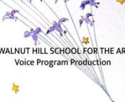 Walnut Hill Voice Department presents film adaptation of selections from “The Little Prince, A Magical Opera.