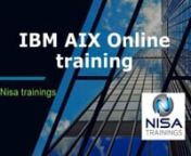 IBM AIX Administration TrainingnThis IBM AIX Administration Training enables you to perform daily tasks using the AIX operating system. In addition, you will know how to manage everyday activities using the AIX operating system. nTo illustrate, AIX is an open standard UNIX operating system developed by IBM on many of its various computer platforms. While AIX integrates many aspects of standard UNIX implementations, it also has several unique features. And UNIX system administrators would benefit
