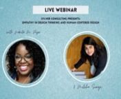 We are proud to announce our first webinar featuring Brand Strategist, Nakita Pope, and, TED Talk Speaker, Mileha Soneji where they will discuss the topic of #Empathy in #DesignThinking. nnThis event will help you understand the importance of implementing empathy in the design thinking process. You will learn from industry experts about ways to integrate empathy into your projects and see examples in action. This event will help prepare you for the future of #design thinking.nnMileha’s TED Tal