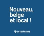 Nouveau : LocalPharma, votre pharmacie de proximité est maintenant en ligne. De la pharmacie à votre porte, 24h/24 et 7j/7 vous pouvez désormais choisir parmi un vaste choix de produits recommandés par votre pharmacien et être livré en un temps record. Rendez-vous sur www.localpharma.be