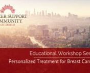 Personalized Treatment for Breast CancernWith Dr. Parvin Peddinn• • • • • • •nnBreast Cancer Therapy has come a long way and is no longer a one-size-fits-all model. Join this live webinar with Dr. Parvin Peddi of the Margie Petersen Breast Cancer Center to review different types of breast cancer and to explore the importance of personalizing care for each patient based on their cancer type.nnAbout the presenter: Dr. Parvin Peddi is the Director of Breast Medical Oncology at Margie