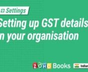 In this video, we&#39;ll learn how to configure your organization&#39;s GST settings, add default tax preferences, create taxes and tax groups, add Tax Exemptions, and set up the details required for filing your GST returns.nnnZoho Books is a GST-compliant online accounting application that takes care of all the accounting needs in your business. In this video, you will learn how to create a vendor in Zoho Books, and add their GST details such as their GST Treatment, GSTIN, Place of Supply, and also cho