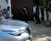 Biswajit Chatterjee Spotted At Bappi Lahiri House exit from bappi lahiri