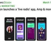 https://www.morningdough.com/?ref=ytchannelnGet the daily newsletter in your inbox:nnRead the full newsletter here:nhttps://www.morningdough.com/stories/amazon-launches-a-live-radio-app-amp/nnMorning Dough (16/03/2022) - Amazon launches a ‘live radio’ app, AmpnnGood morning!nnIn today’s edition:nn� Op-ed: Apple and Google are spelling the end for user-tracking, and advertisers must adjust, says Taboola CEO.n� Google: Changes to handling duplicate assets in Google Ads API.n� Amazon la