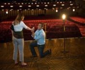 June 21, 2010 - New York, NY - Shaan proposes to Katie on the stage of The Lion King in the Minskoff Theatre as their friends applaud.nnMusic from The Lion King Original Broadway Cast Recording (1997).