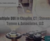 www.ctduiattorney.comnnSteven A. Tomeo &amp; Associates, LLC.nNEW LONDONn165 State Street, Suite 505nNew London, CT 06320nUnited Statesn(860) 447-3690nnPOMFRET CENTERn29 Kearney RoadnPomfret Center, CT 06259nUnited Statesn(860) 963-7441nnNORWICHn121 BroadwaynNorwich, CT 06360nUnited Statesn(860) 823-1291nnGetting multiple DUIs is often doubly stigmatized, but getting multiple DUIs doesn’t inherently require 100% willful, out-of-control behavior. As stated above, DUIs are often last-minute laps