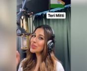 Sophie Choudry pays tribute with her soulful rendition of ‘Teri Mitti’ on Independence Day. The singer took to her Instagram handle to share a video of her crooning to ‘Teri Mitti’ from the movie Kesari. Her soul-stirring take on the song instils a heavy emotion of patriotism among the countrymen. The singer, host and actress has a strong social media presence and often engages in creative content. Her IG handle is a reflection of her personality with pictures and videos of her singing,
