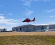 USCG flight crew from Air Station Port Angeles performed pattern work at Paine Field on 10 Aug, 2021 using the upgraded 6551 MH-65E Dolphin helicopter.