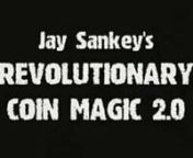 Find out more:nhttps://trickstore.co.uk/product/revolutionary-coin-magic-2-0-by-jay-sankey-dvdnThe wait is over! The mind-blowing companion DVD to the world wide bestseller REVOLUTIONARY COIN MAGIC is here! nnOver TWO AND A HALF HOURS of wild new coin magic featuring a parade of breath-taking new techniques including the Mephisto Change, Sickle Switch, Corkscrew Vanish, Merlin Sequence, Body Shift Production, Shaker Vanish, Messiah Clean-up, Drop Zone Production, Airborne Vanish, Wave Load, Snat
