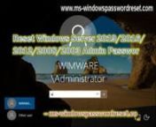 This video shows you how to easily reset forgotten Windows admin password on RAID. It is working perfectly for Windows server 2019, 2016, 2012/R2, 2008/R2, 2003, SBS 2011/2008, which was installed on RAID DRIVE. nSpower Windows Password Reset RAID: https://www.ms-windowspasswordreset.com/windows-password-recovery/raid.htmlnnIf your Windows was installed on RAID drive and you forget the administrator password, common methods cannot help you reset the forgotten password except using another admin