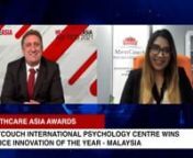 Mentcouch International Psychology Centre took home the Service Innovation of the Year for Malaysia at the Healthcare Asia Awards 2021. nnHear from Tanjina Khan, CEO and founder, as she shares their strategies in adapting to the radical change caused by the pandemic and in devising best-in-class service innovations that are beneficial to their local and global clients. nn#HealthcareAsiaAwards
