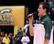Mason Junior basketball walk-on Jordan Baird sang his way through multiple rounds amongst 19,000 contestants before ultimately being eliminated in the fifth round of American Idol auditions in 2009. A year later, Baird submitted a video for a national contest held at Six Flags amusement park and was selected to perform at a concert where he opened for pop group Hot Chelle Rae. The performance garnered fan appreciation and an offer to record a single with Sony’s Jive Records titled “Grateful