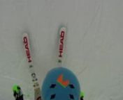 Ted Ligety makes a backpack mount to get 3rd person Go Pro footage skiing slalom.