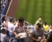 Agent Rob Lathan returns to his seat at Yankee Stadium after (fake) searching for over an hour.Hundreds of fans cheer his return.This video probably won&#39;t make total sense unless you read this:nnhttp://www.improveverywhere.com/mission_view.php?mission_id=62