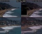 This is a side-by-side comparison of a Sony FX-1 3-CCD 1/3