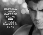 A recipe video on how to make a Buffula Tomato Caprese Salad with Grilled Mackerel ScadnnThe Fat Kid Inside x SeabiscuitnnProduced by Erwan Heussaff and Seabiscuit FilmsnHosted by Erwan HeussaffnnDirected by Sarie CruznShot by Nicky Daez, Sabs Bengzon, Sarie CruznLive Sound by Dru Ubaldo of Pointbee MultimediannEdited by Adrielle Martinez and Sarie CruznGraphics by Carina Santos nnMusic: Panorama by Some Gorgeous Accident / Luminescence by Some Gorgeous AccidentnSpecial thanks to Ivan Aldover, R