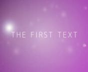 This is a little project I made for anyone to use. It&#39;s simply four animated texts that you can change on your own. The project is made in After Effects CS6 with native plugins and no external assets. You are free to download the 300kb project file and use it in any project you like. Heres the link to DeviantART: http://stylewalker.deviantart.com/#/d5kckzr