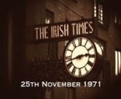 On this day in 1971 The Irish Times reported on the drinking habits of the young people in England and Ireland.nnIn 1922 newspapers headlines read of the execution of Mr. Erskine Childers.