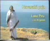 Archive video: Evening Program at Navaratri Puja, Lake Piru, Los Angeles, California, USA. (2002-1027)nIncluding a play on the White Buffalo Calf Woman. (after 1hr. 56min)