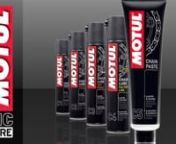 Motul Chain Paste is a white lubricating paste with a brush applicator tip, specially formulated to lubricate all road motorcycle and kart chains of the standard type orO-Ring, X-Ring, or Z-Ring. nnClean the chain well with Motul Chain Clean, then apply the paste taking care to spread it evenly over all of it using the brush applicator tip. A little quantity suffices to lubricate all the chain. Do not apply too thick a layer; spread evenly to achieve an approximately uniform 0,1 mm protective