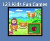 123 Kids Fun Games is a collection of twelve educational games for preschoolers (ages 2 to 5)nnhttp://itunes.apple.com/us/app/123-kids-fun-games-hd-app/id407781177?mt=8nnLearn Alphabet, Numbers, Animals, Shapes, Sounds and Words. Have fun with awesome Educational Games. Play music and enjoy simple, colourful activities! nnSo, what will you find there? nThere are educational and funny activities in this application. nn- Alphabet - LEARN &amp; PLAY! nn* Learn the alphabet - 26 different letters wi