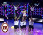 Aired (August 13, 2022): Tutukan ang high flying stunts ni Miles Ocampo sa kanyang cheer dance performance sa &#39;Bida Ex!&#39;&#60;br/&#62;&#60;br/&#62;Eat Bulaga! (EB) is the longest noontime variety show in the Philippines produced by Television And Production Exponents Inc. (TAPE) and currently being aired by GMA Network.