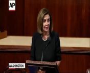 House Speaker Nancy Pelosi called for a full transcript of Pres. Donald Trump&#39;s and Ukrainian President Volodymyr Zelenskiy&#39;s call. She urged the House to approve a resolution for release of the full complaint and whistleblower protection.